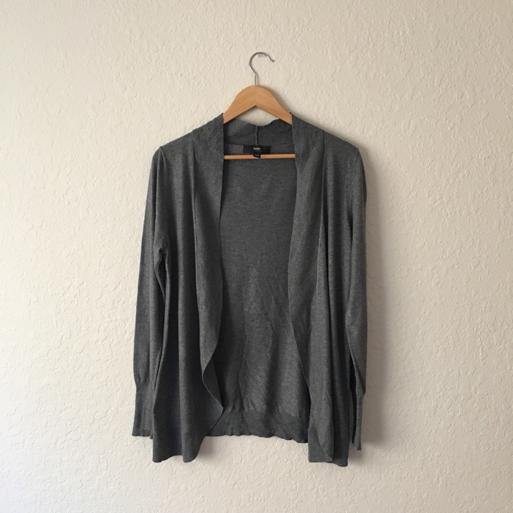 Mossimo XXL Fly Open cardigan grey thin knit